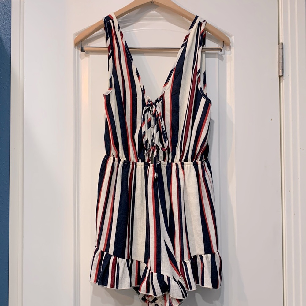 Red, White, and Blue Romper